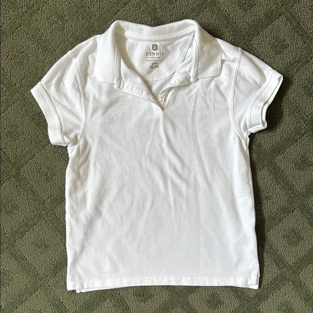 Kids Classic White Polo Shirt